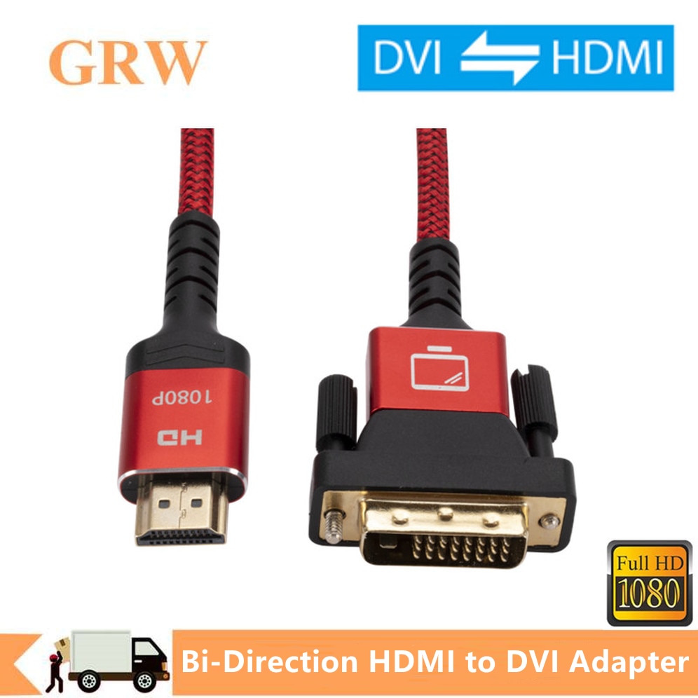 Grwibeou  HDMI ȣȯ DVI ̺  1080P  24 + 1 DVI-D  1.8M  ̺ DVD XBOX HD TV
